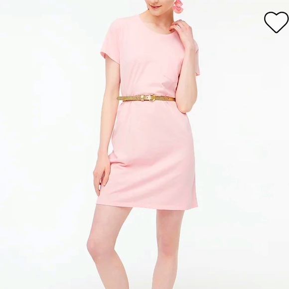 J. Crew Dresses & Skirts - J. Crew Cool Pink Short Sleeve Pocket T-shirt Dress